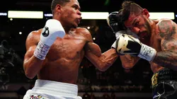 Devin Haney sufrió ante Linares. (DAZN)