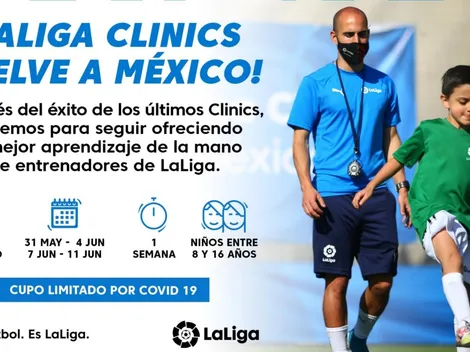 Apuesta a futuro: LaLiga Clinics hará dos ediciones para los niños de México