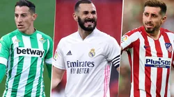 Andrés Guardado, Karim Benzema y Héctor Herrera, fecha 38 de LaLiga (Fotos: Getty Images)