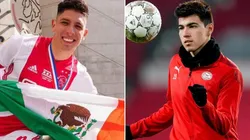 Edson Álvarez y Erick Gutiérrez, futbolistas mexicanos en Países Bajos.