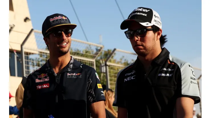 Daniel Ricciardo y Sergio Pérez, pilotos de Fórmula 1
