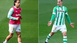 Diego Lainez y Andrés Guardado con Betis.