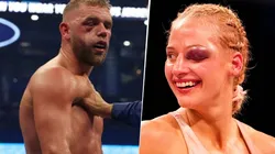 La Bombardera rubia presumió resistir más que Billy Joe Saunders