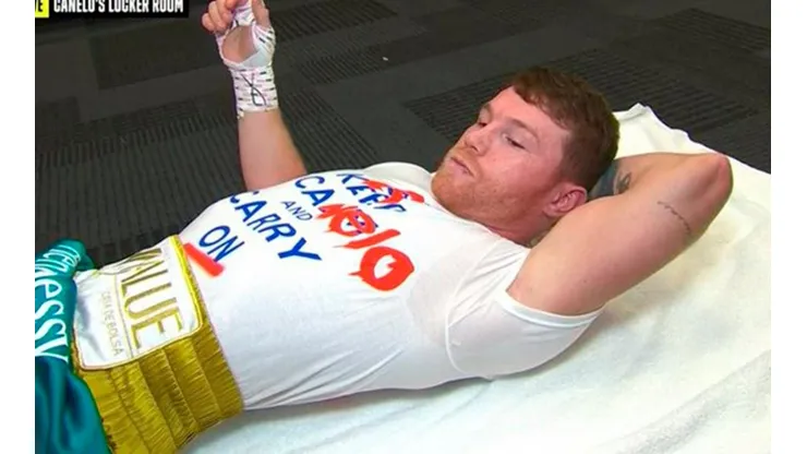 La playera de Canelo Álvarez que causó furor antes de su pelea con Saunders