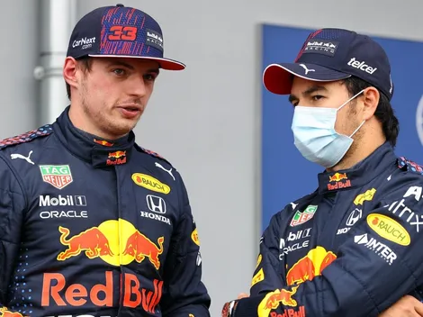 Max Verstappen se quejó de Checo Pérez por 'dejarlo solo' frente a Mercedes
