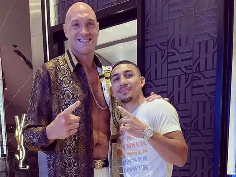 En el pesaje de Canelo vs. Saunders, Tyson Fury se ganó el amor de los mexicanos