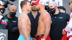 Canelo y Saunders superaron el pesaje.