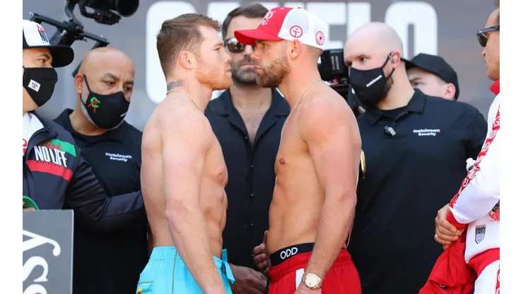 Canelo y Saunders superaron el pesaje.