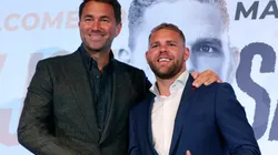 A cinco días de la pelea con Canelo Álvarez, Eddie Hearn y Saunders continúan enfrentados