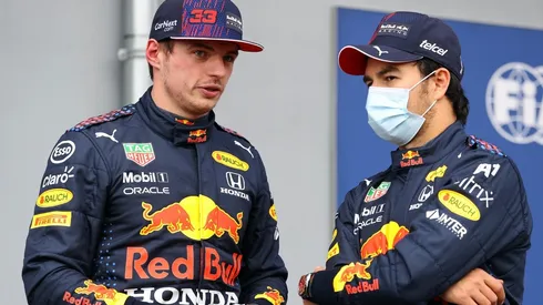 Checo Pérez y Max Verstappen, compañeros en Red Bull.