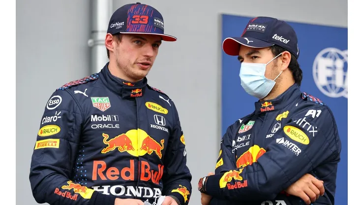 Checo Pérez y Max Verstappen, compañeros en Red Bull.