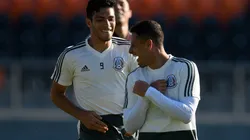 Raúl Jiménez y Javier Hernández