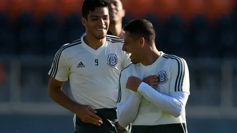 Raúl Jiménez y Javier Hernández