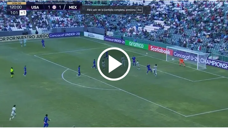 México venció a Estados Unidos en la Final del Premundial Sub-20