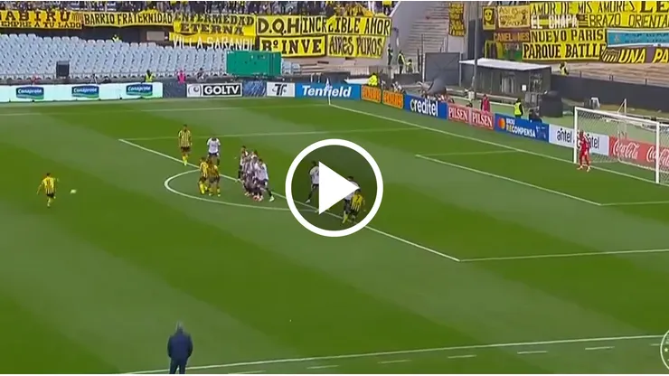 ¡Una obra de arte! El impresionante golazo de tiro libre de Leo Fernández en Peñarol vs. Nacional