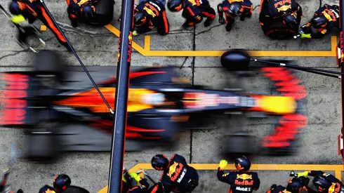 Parada en boxes de Red Bull