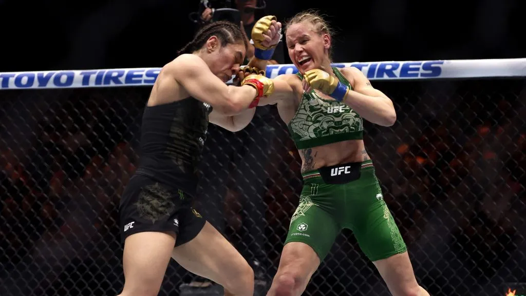 Alexa Grasso no pudo con Valentina Shevchenko y tendrá que volver por el título del mundo. (GETTY IMAGES)