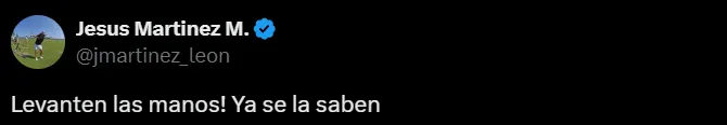 El presidente de León, Jesús Martínez, también apuntó contra el arbitraje. (Captura)