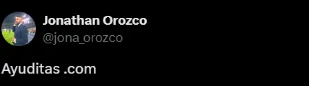 El mensaje de Jonathan Orozco en X. (Captura)