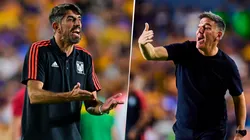 Ninguno de los dos entrenadores se quedó conforme con la tarea del colegiado.