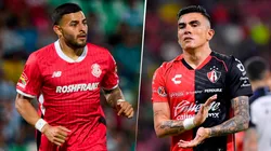 Las alineaciones de Toluca vs. Atlas