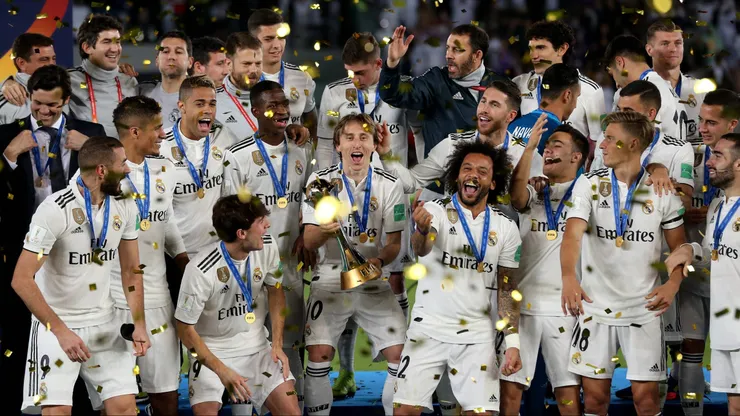 El Merengue celebrando el título del Mundial de Clubes 2018