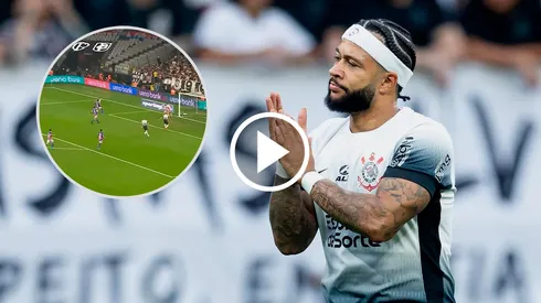 Memphis Depay asistió en el triunfo de Corinthians.