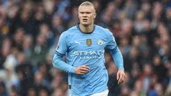 El delantero noruego llegó a los 100 goles con el conjunto ciudadano.