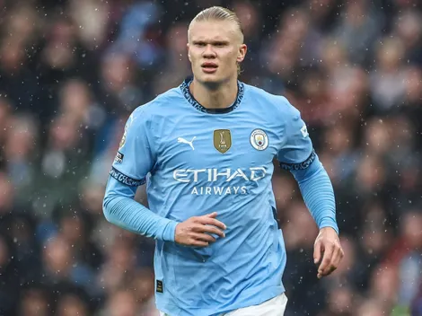 El particular festejo de Haaland tras el agónico empate de Manchester City ante Arsenal