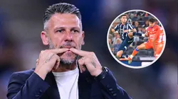 Demichelis se refirió a la roja de Sebastián Vegas.