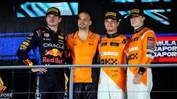 El podio del Gran Premio de Singapur 2024