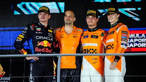 El podio del Gran Premio de Singapur 2024