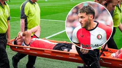 Lo retiraron en camilla: Santiago Giménez salió lesionado en Feyenoord y preocupa en México