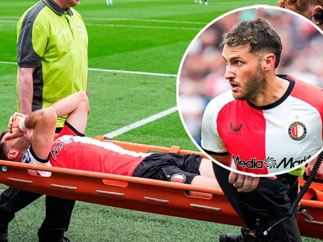 La preocupante lesión de Santiago Giménez con Feyenoord