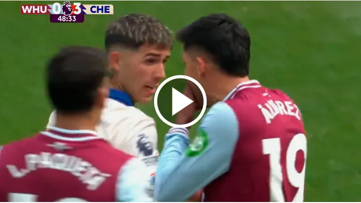 Edson Álvarez se cruzó con Enzo FernándezEdson Álvarez se cruzó con Enzo Fernández