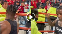 Helinho y una actitud ejemplar con un simpatizante.