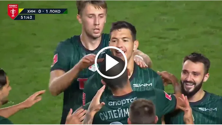 César Montes debutó con gol en Lokomotiv.