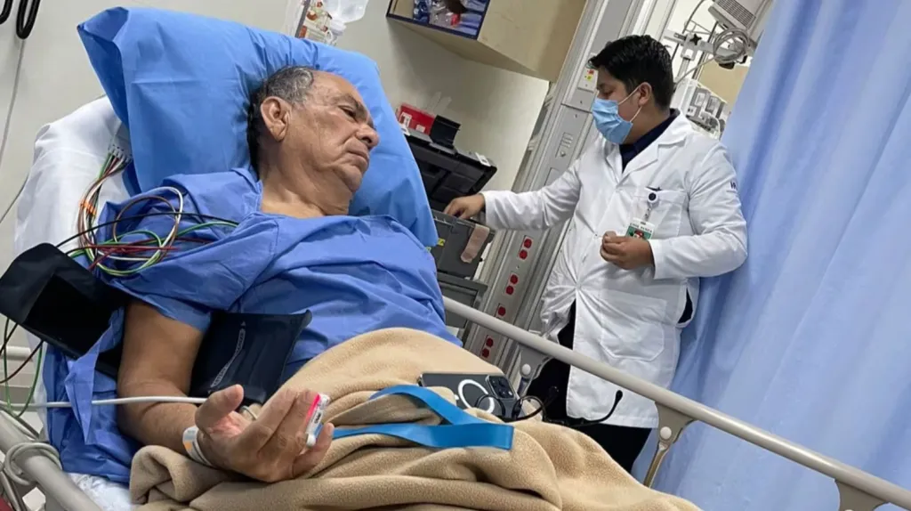 La imagen de Antonio Pérez Garibay hospitalizado