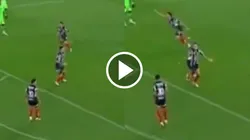 La alegría de Lucas Ocampos tras el tanto del triunfo.