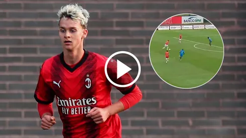 Maximilian Ibrahimovic y un golazo en la filial del Milan.