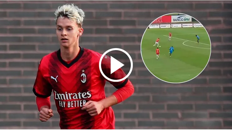 Maximilian Ibrahimovic y un golazo en la filial del Milan.