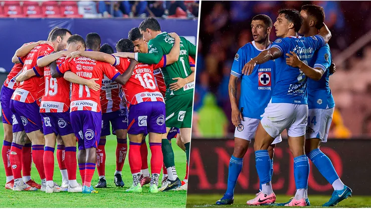 Atlético San Luis y Cruz Azul se enfrentan este martes