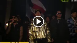 Arcángel fue quien ingresó con Edgar Berlanga al ring