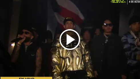 Arcángel fue quien ingresó con Edgar Berlanga al ring