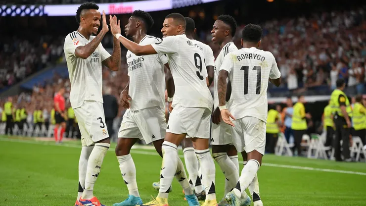 Los jugadores de Real Madrid, a puro festejo.