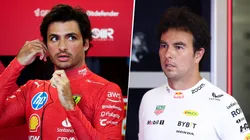 Carlos Sainz casi provoca un choque con Checo Pérez