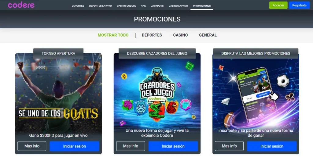 Promociones en Codere méxico