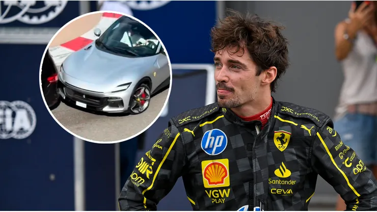 Charles Leclerc chocó su auto