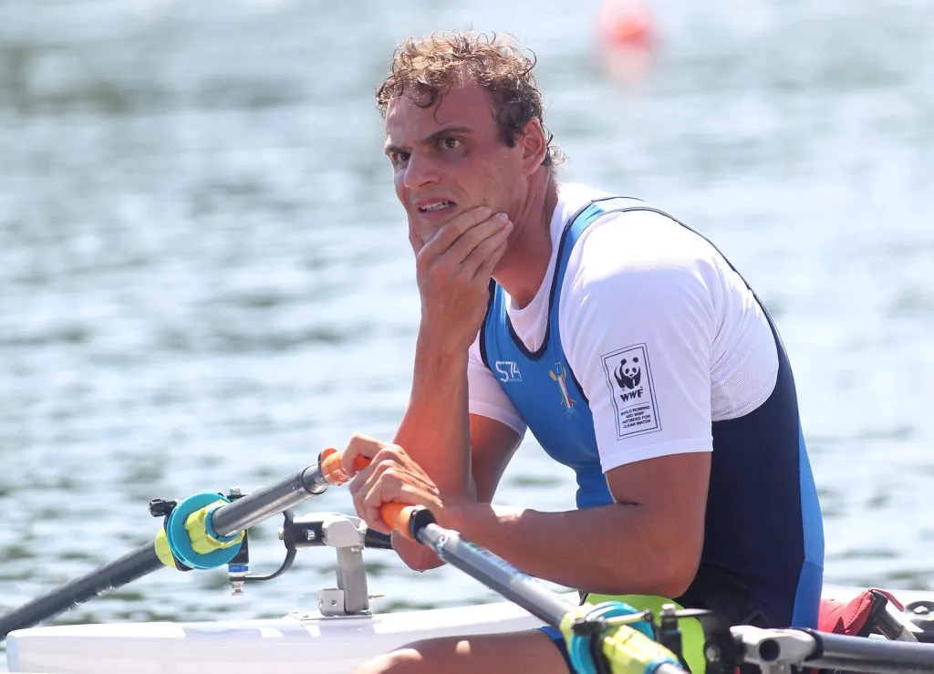 10.09.2023 BelgradeSerbia World rowing championships PR1 men s single sculls final Giacomo Perini Italy :