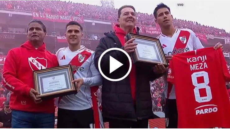 Meza se encuentra jugando en River Plate.